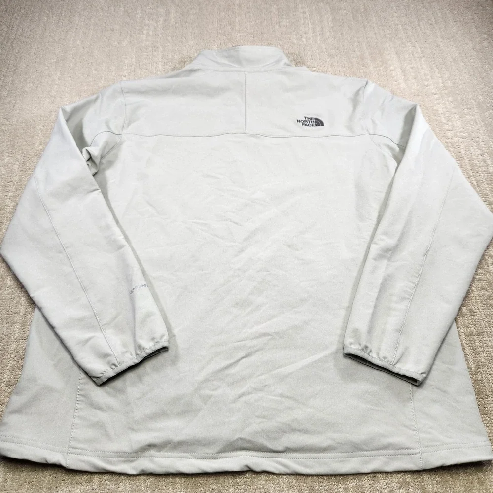 North Face Apex Pneumatic Jacket Men XXL Windwall Stretch Woven Softshell Gray